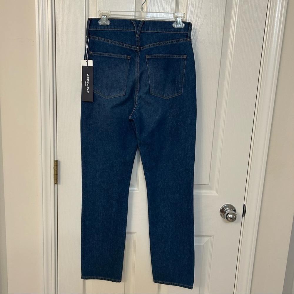 Veronica Beard Alenah Slim Straight Leg Jeans in Cornflower Size 27 - Picture 11 of 12